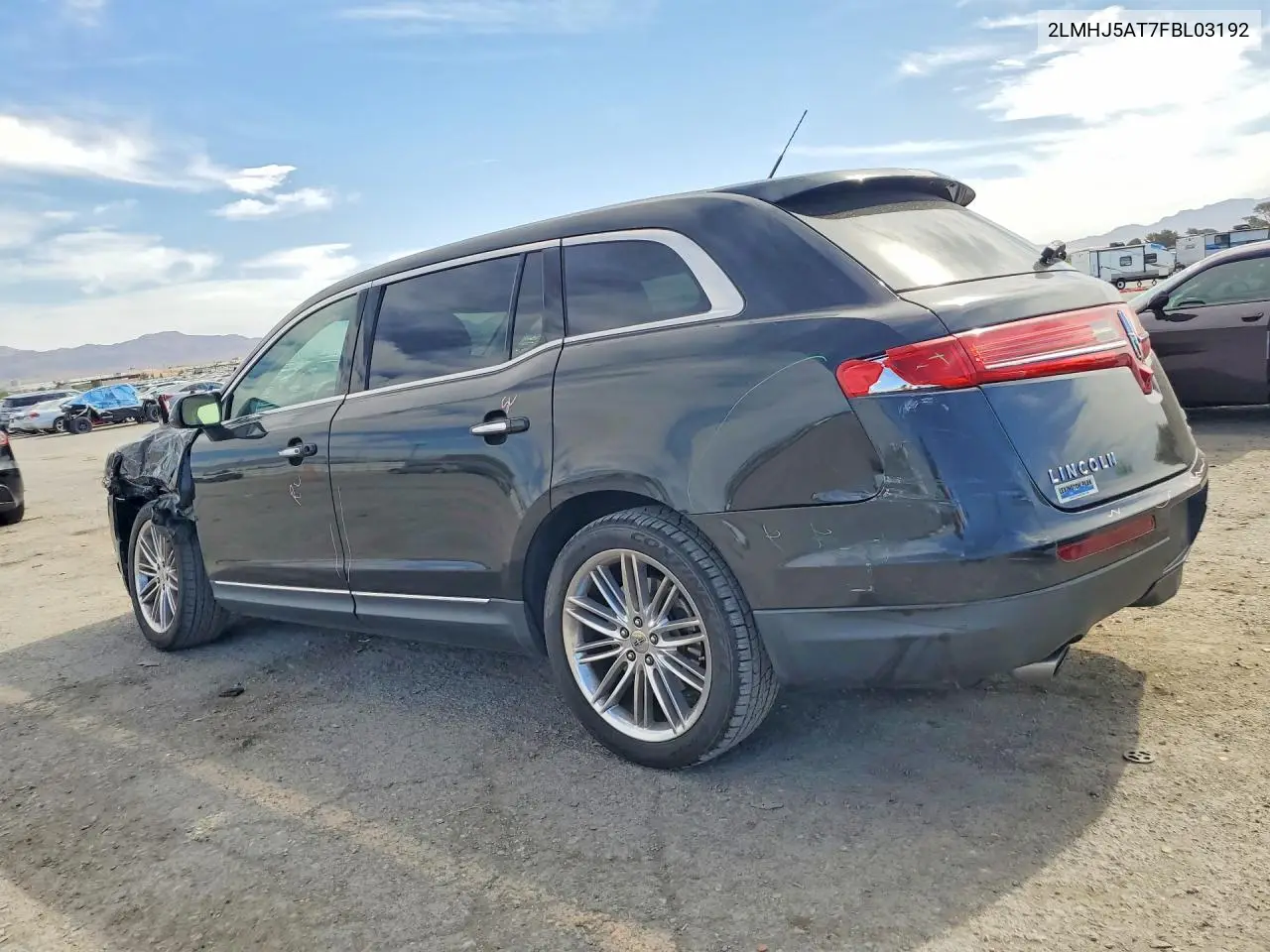 2015 Lincoln Mkt VIN: 2LMHJ5AT7FBL03192 Lot: 52913586