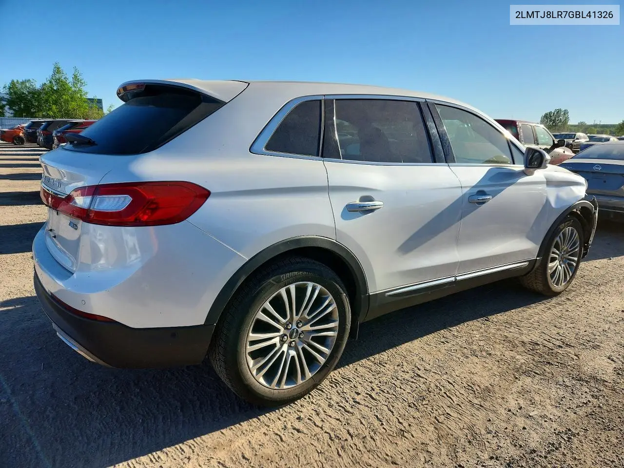 2016 Lincoln Mkx Reserve VIN: 2LMTJ8LR7GBL41326 Lot: 55351446
