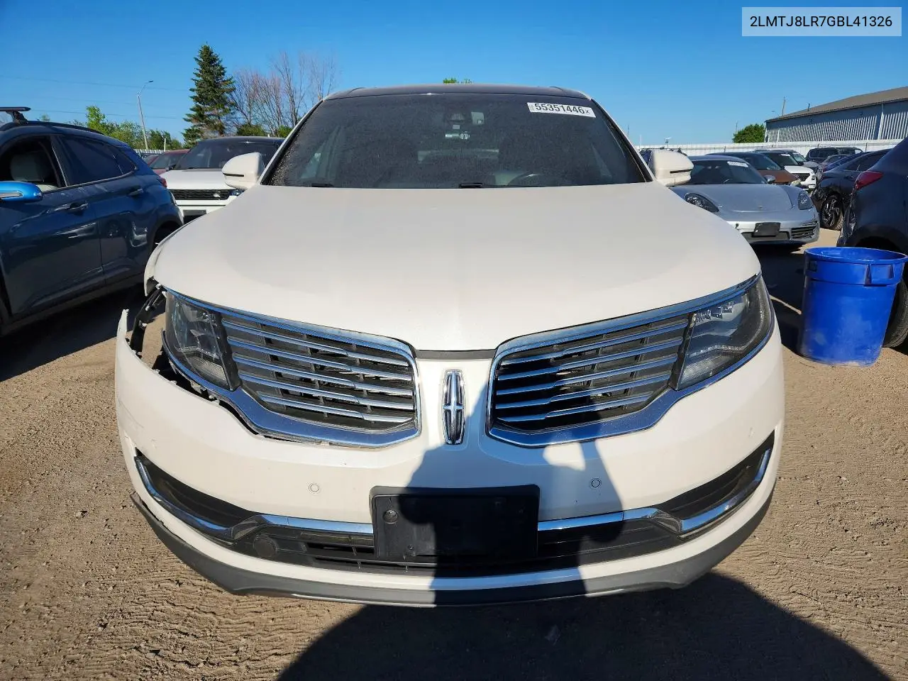 2016 Lincoln Mkx Reserve VIN: 2LMTJ8LR7GBL41326 Lot: 55351446
