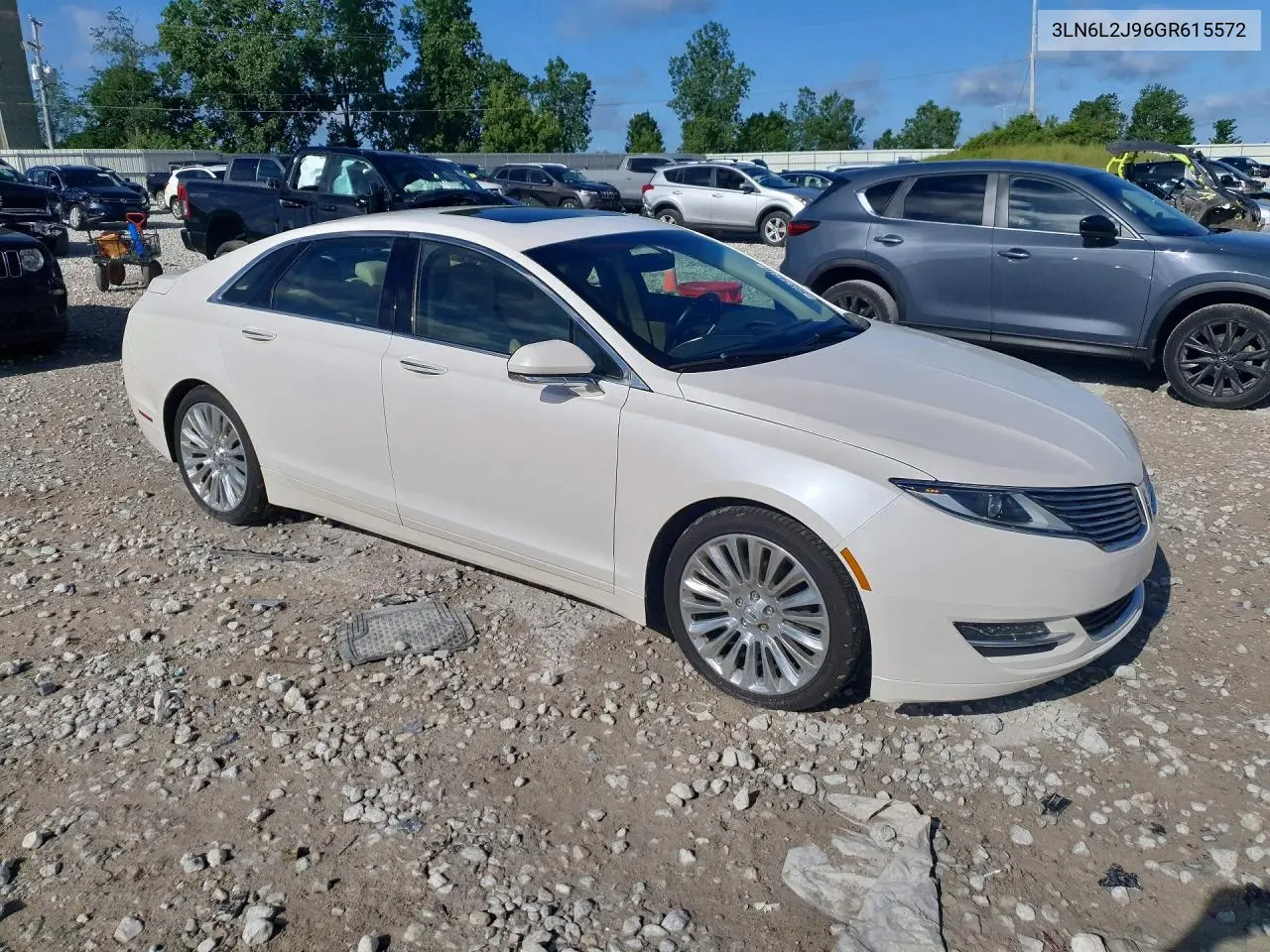 2016 Lincoln Mkz VIN: 3LN6L2J96GR615572 Lot: 56874216