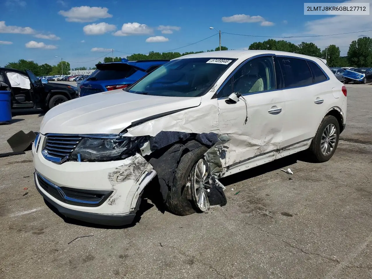 2016 Lincoln Mkx Select VIN: 2LMTJ8KR6GBL27712 Lot: 57459946
