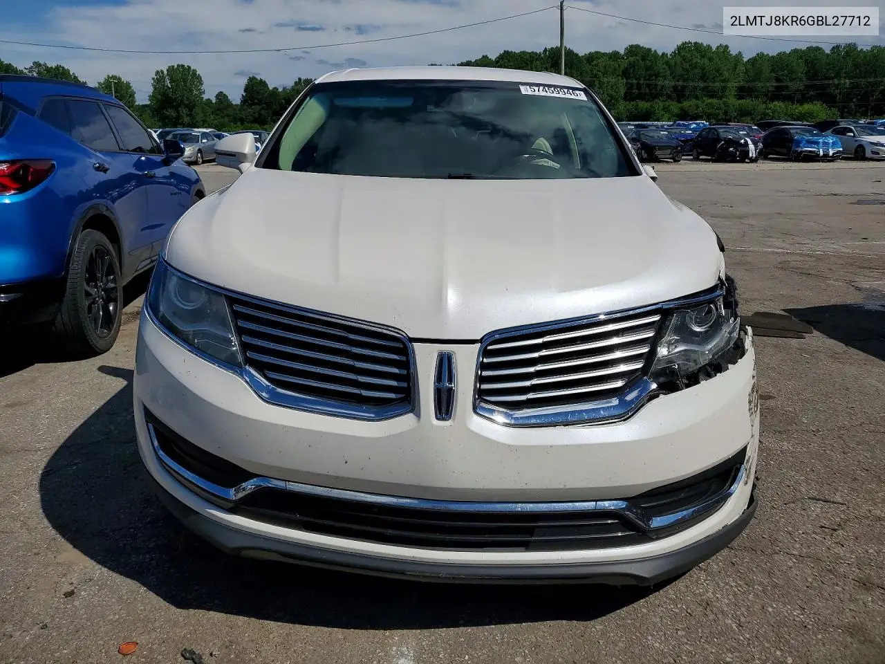 2016 Lincoln Mkx Select VIN: 2LMTJ8KR6GBL27712 Lot: 57459946