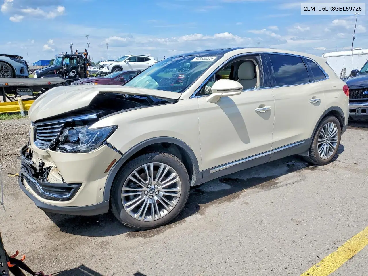 2016 Lincoln Mkx Reserve VIN: 2LMTJ6LR8GBL59726 Lot: 57562026