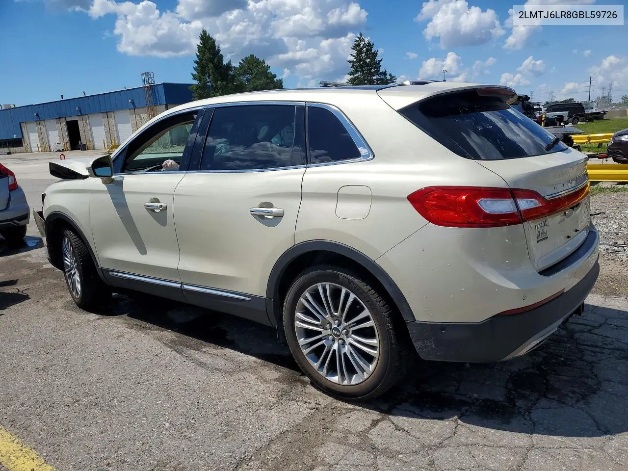 2016 Lincoln Mkx Reserve VIN: 2LMTJ6LR8GBL59726 Lot: 57562026