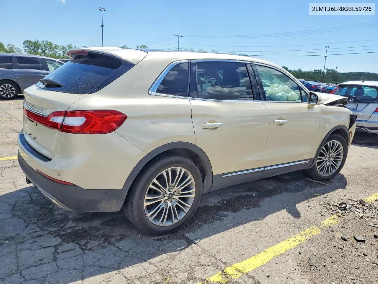 2016 Lincoln Mkx Reserve VIN: 2LMTJ6LR8GBL59726 Lot: 57562026