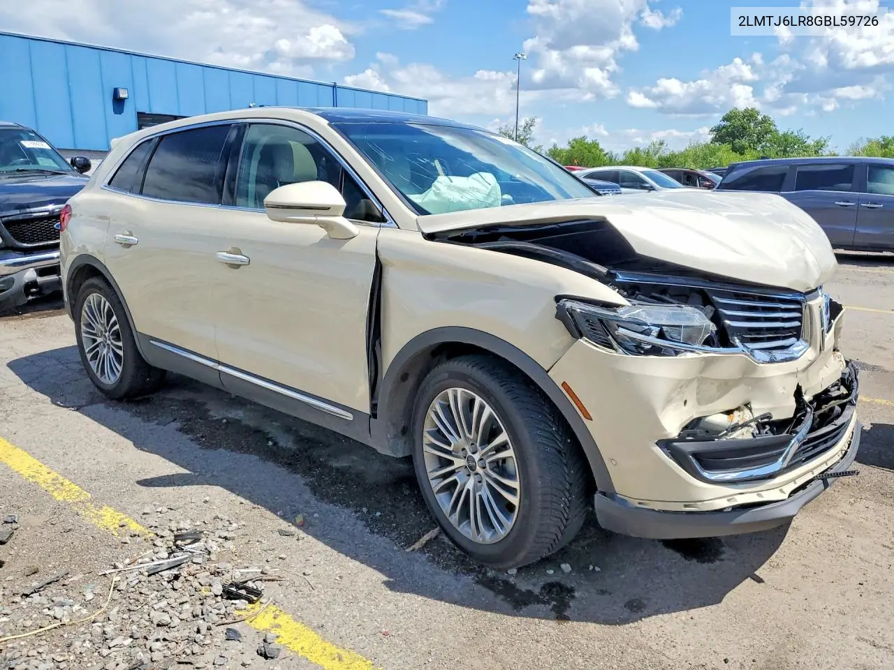 2016 Lincoln Mkx Reserve VIN: 2LMTJ6LR8GBL59726 Lot: 57562026