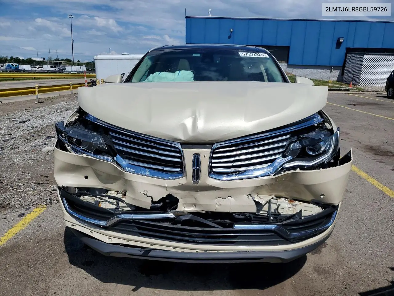 2016 Lincoln Mkx Reserve VIN: 2LMTJ6LR8GBL59726 Lot: 57562026