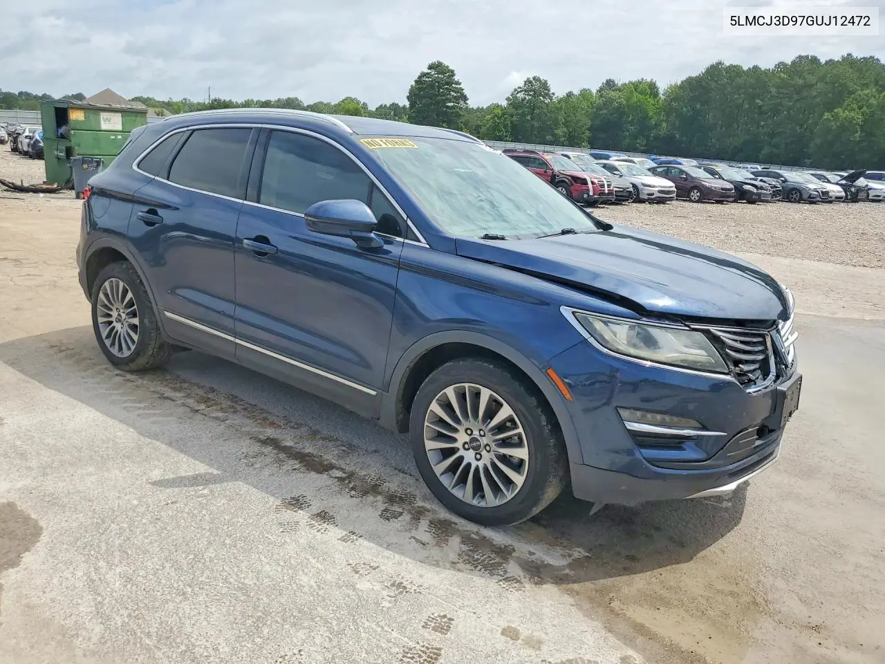 2016 Lincoln Mkc Reserve VIN: 5LMCJ3D97GUJ12472 Lot: 58094846