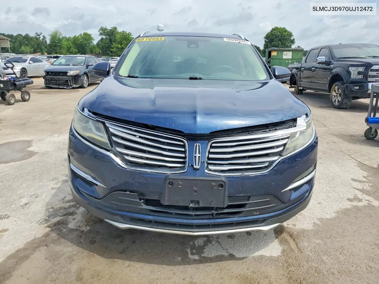 2016 Lincoln Mkc Reserve VIN: 5LMCJ3D97GUJ12472 Lot: 58094846