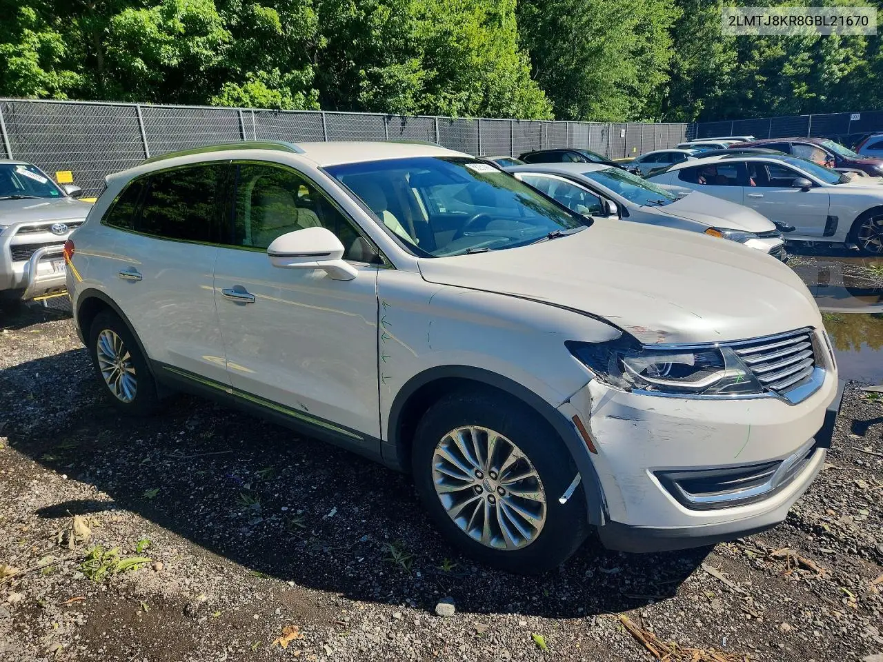 2016 Lincoln Mkx Select VIN: 2LMTJ8KR8GBL21670 Lot: 58231466