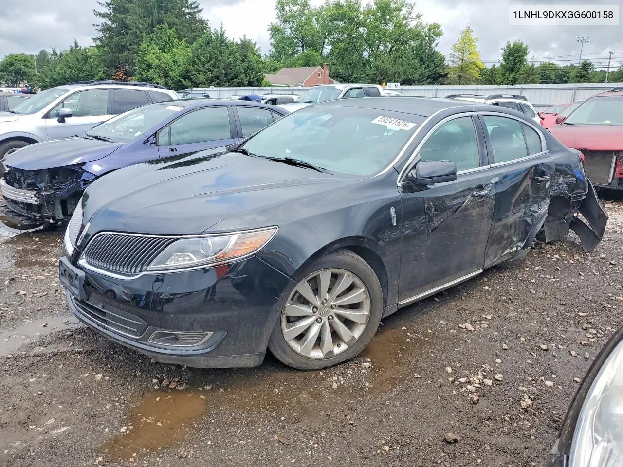 2016 Lincoln Mks VIN: 1LNHL9DKXGG600158 Lot: 59241526