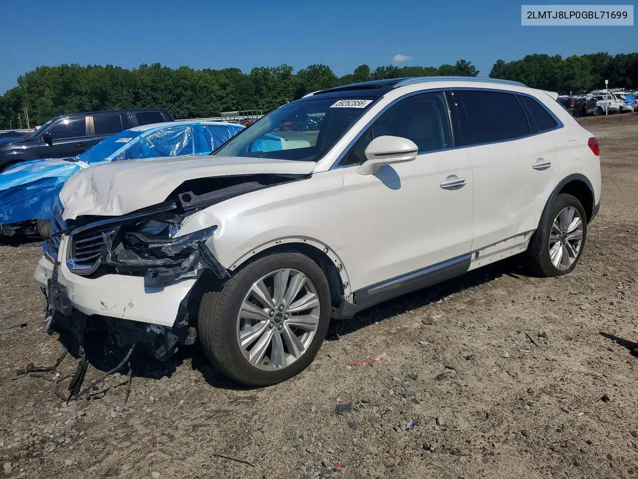 2016 Lincoln Mkx Reserve VIN: 2LMTJ8LP0GBL71699 Lot: 59262856