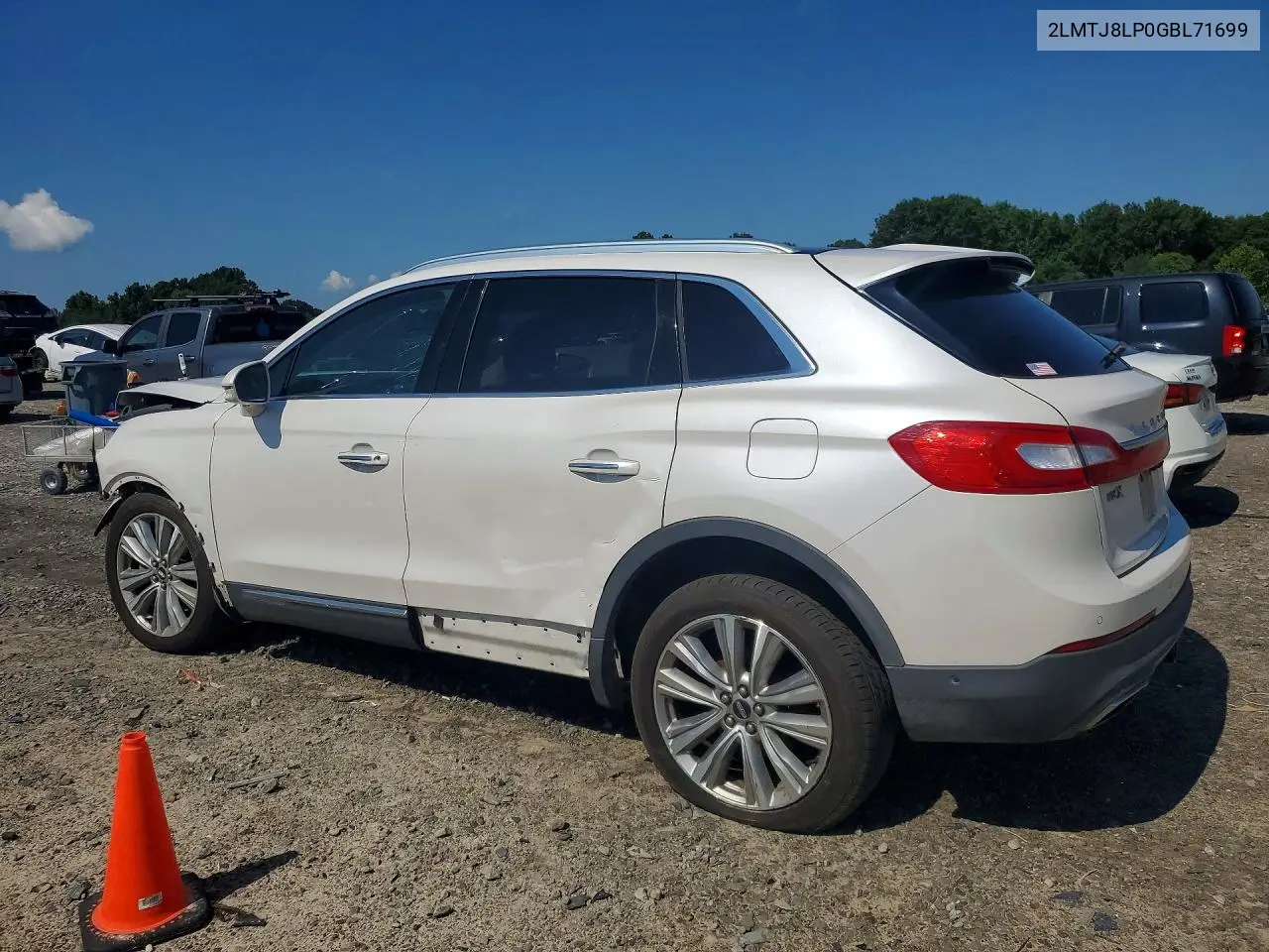 2016 Lincoln Mkx Reserve VIN: 2LMTJ8LP0GBL71699 Lot: 59262856