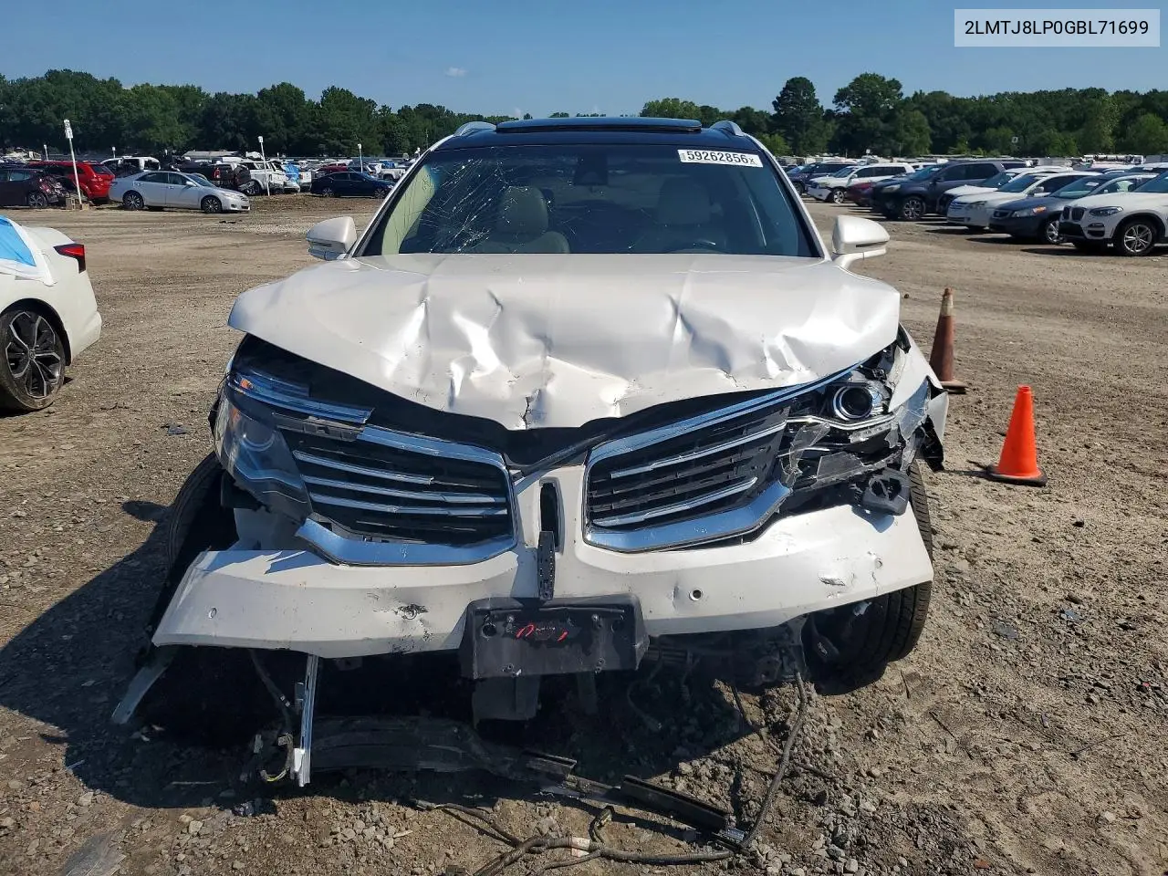 2016 Lincoln Mkx Reserve VIN: 2LMTJ8LP0GBL71699 Lot: 59262856