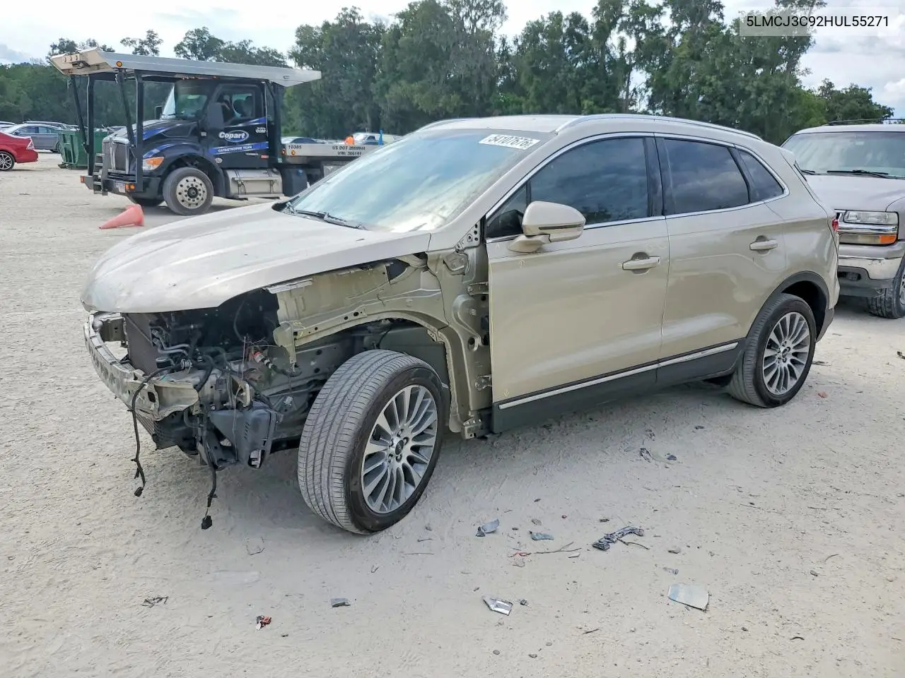 2017 Lincoln Mkc Reserve VIN: 5LMCJ3C92HUL55271 Lot: 54107676