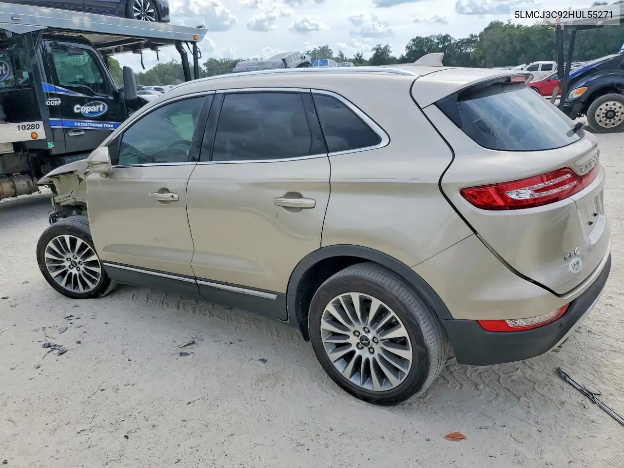 2017 Lincoln Mkc Reserve VIN: 5LMCJ3C92HUL55271 Lot: 54107676