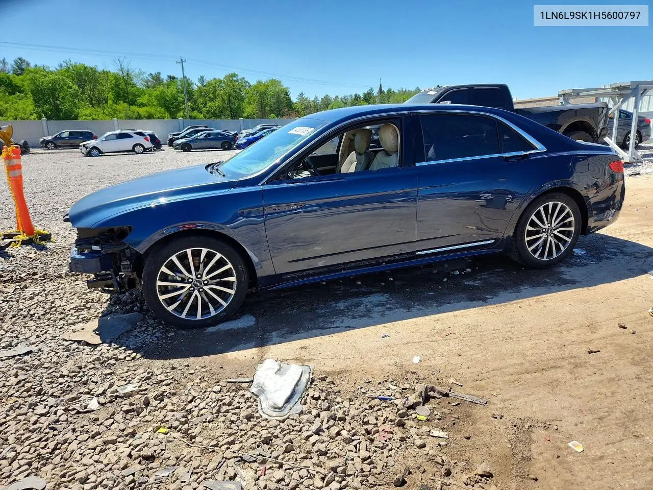 2017 Lincoln Continental Select VIN: 1LN6L9SK1H5600797 Lot: 54838386