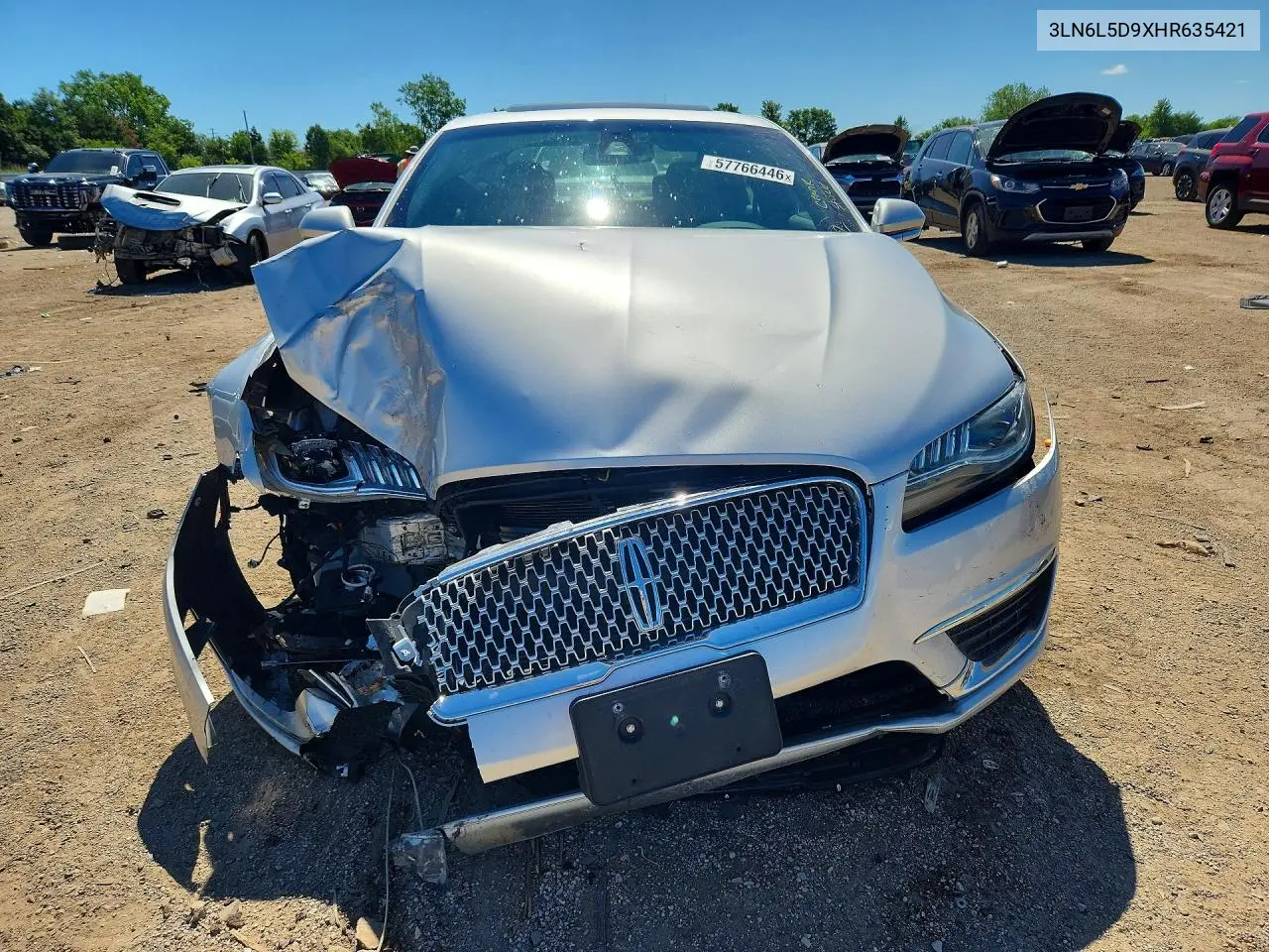 2017 Lincoln Mkz Select VIN: 3LN6L5D9XHR635421 Lot: 57766446
