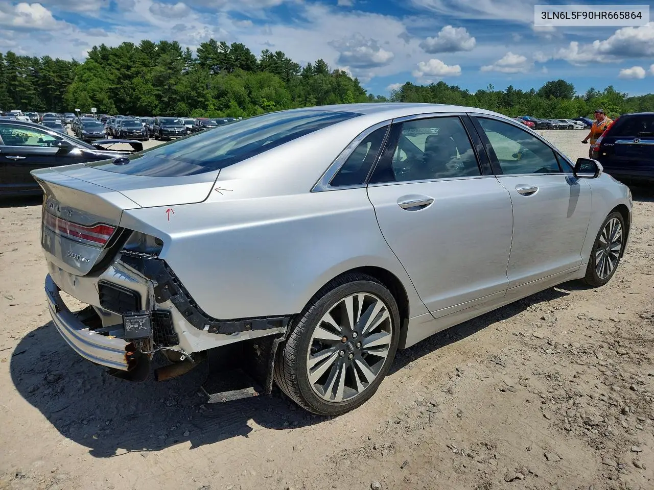2017 Lincoln Mkz Reserve VIN: 3LN6L5F90HR665864 Lot: 58533686