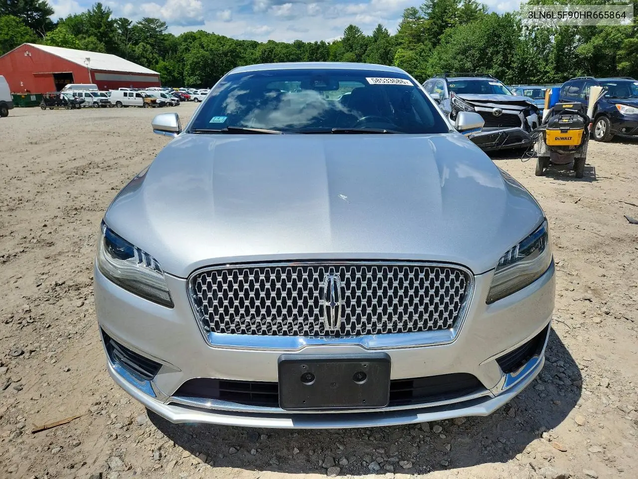 2017 Lincoln Mkz Reserve VIN: 3LN6L5F90HR665864 Lot: 58533686