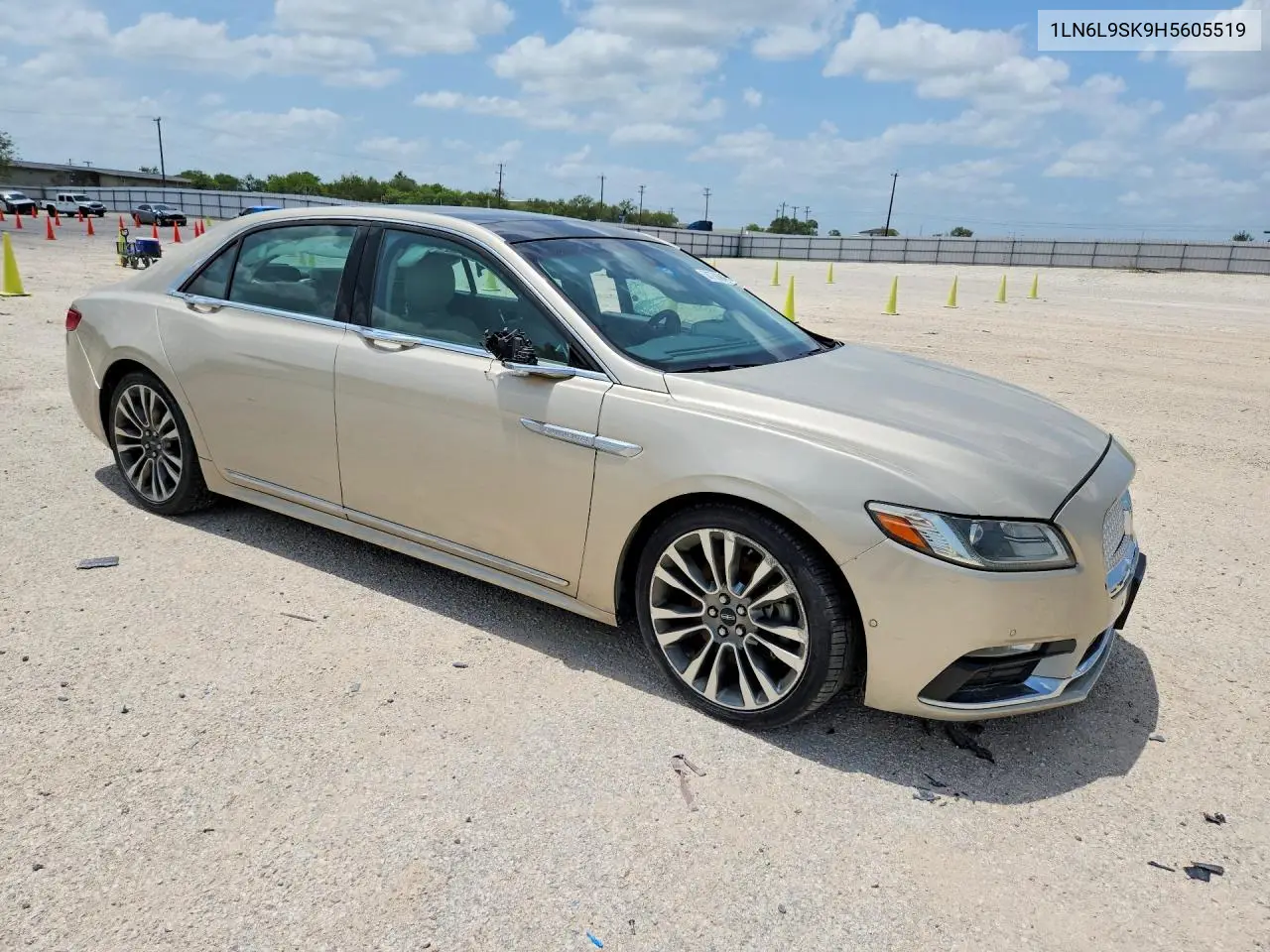 2017 Lincoln Continental Select VIN: 1LN6L9SK9H5605519 Lot: 58758866