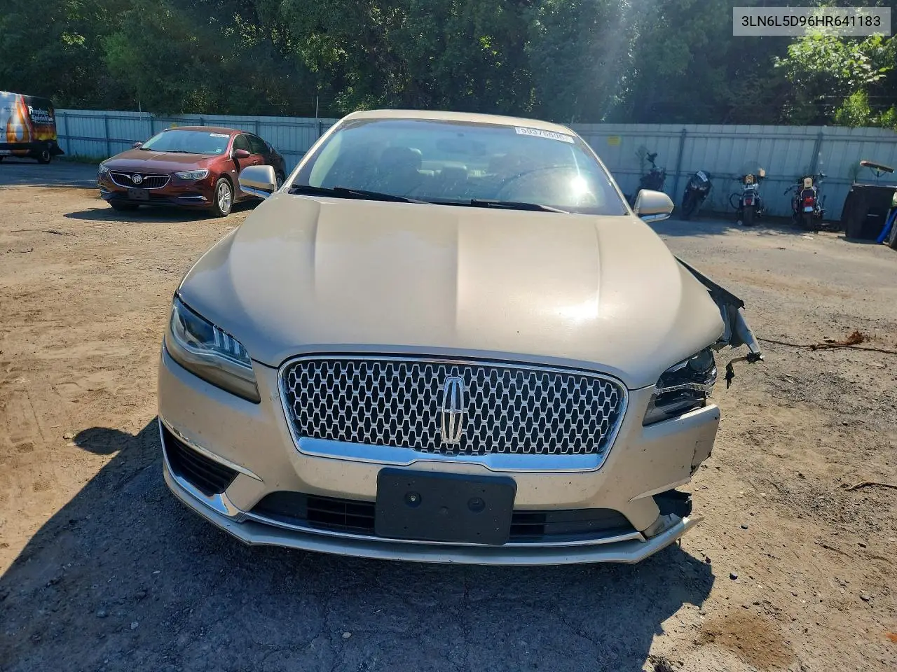 2017 Lincoln Mkz Select VIN: 3LN6L5D96HR641183 Lot: 59375806