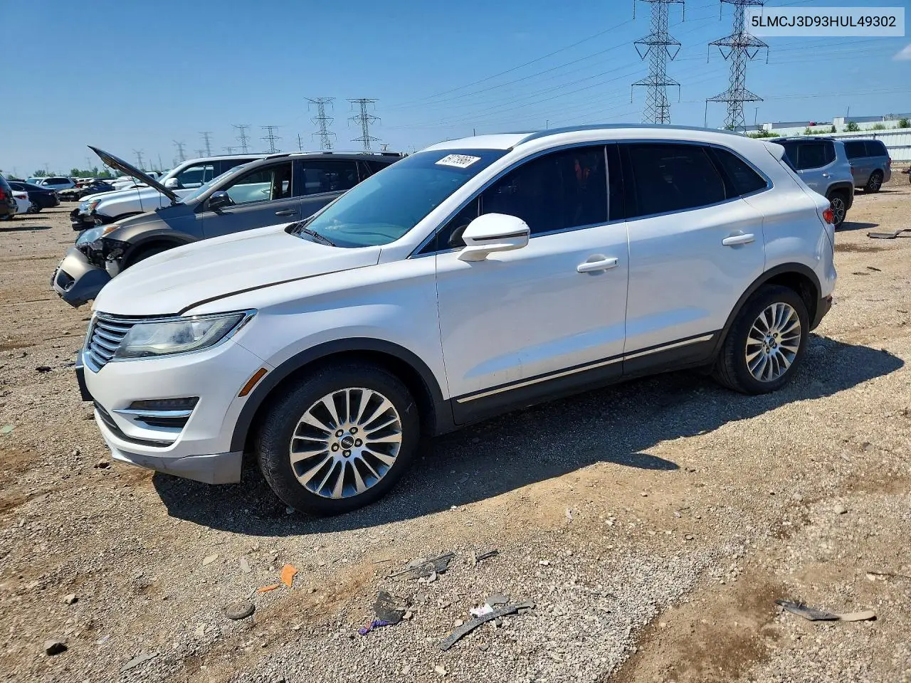 2017 Lincoln Mkc Reserve VIN: 5LMCJ3D93HUL49302 Lot: 59719966