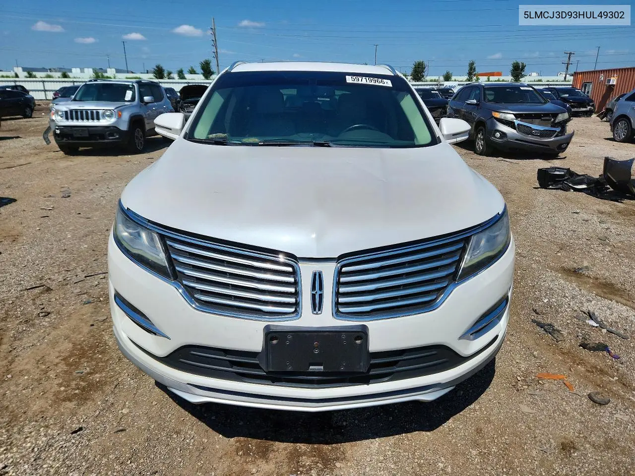 2017 Lincoln Mkc Reserve VIN: 5LMCJ3D93HUL49302 Lot: 59719966
