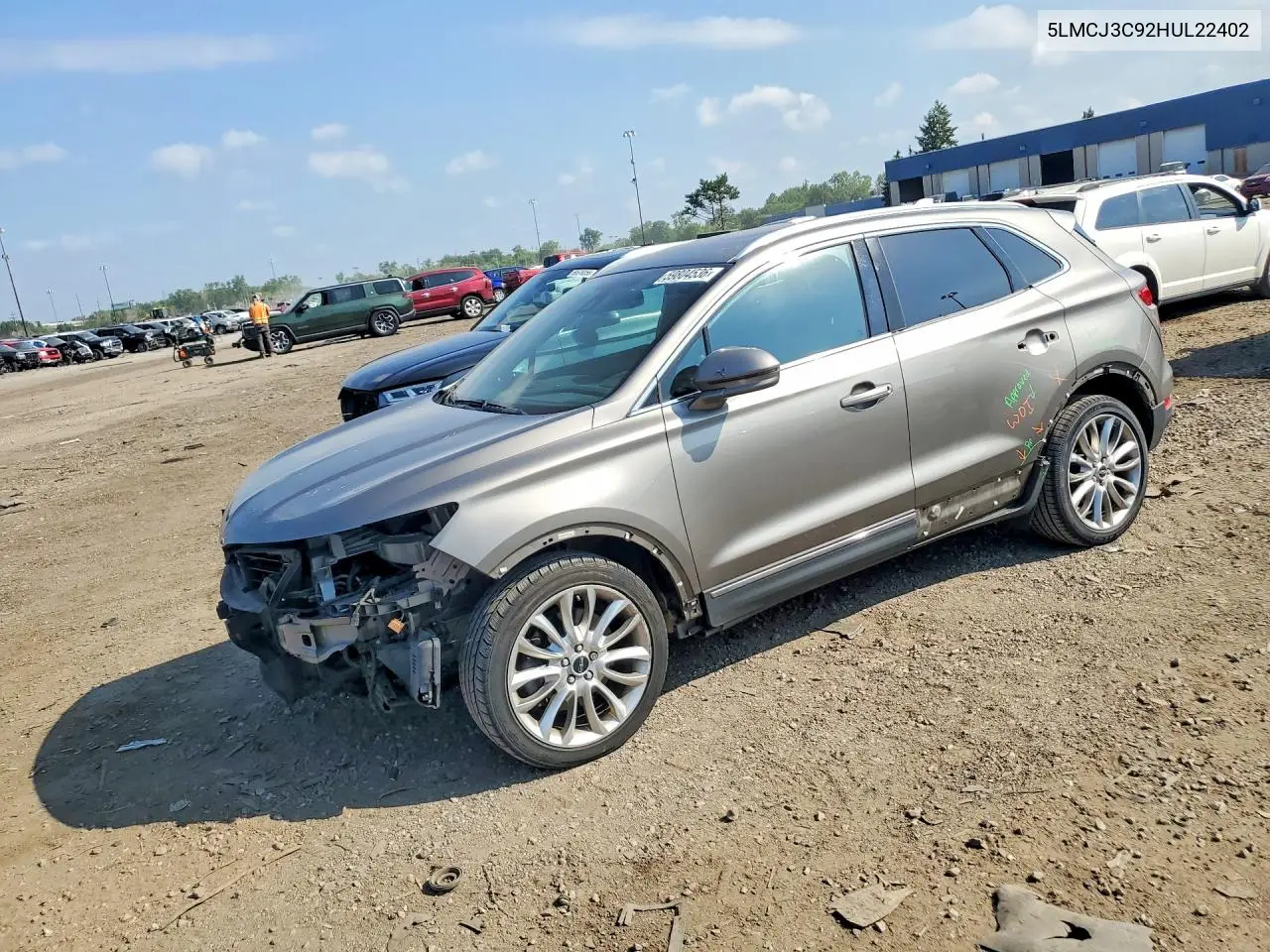 2017 Lincoln Mkc Reserve VIN: 5LMCJ3C92HUL22402 Lot: 59804536