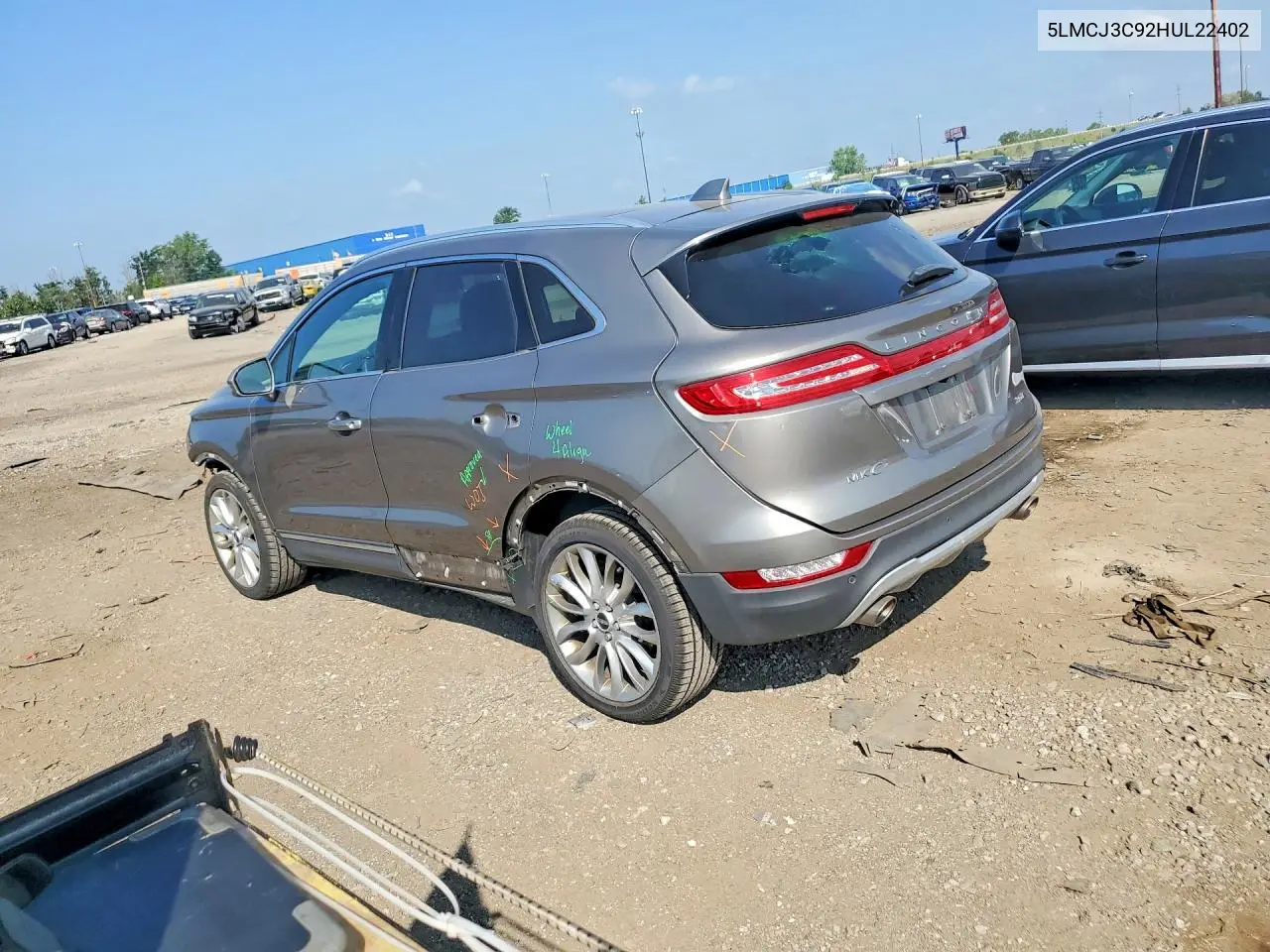 2017 Lincoln Mkc Reserve VIN: 5LMCJ3C92HUL22402 Lot: 59804536
