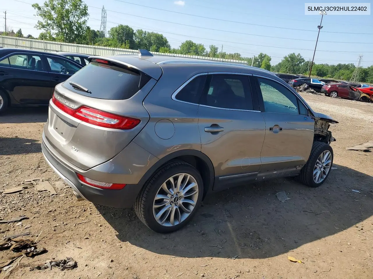 2017 Lincoln Mkc Reserve VIN: 5LMCJ3C92HUL22402 Lot: 59804536