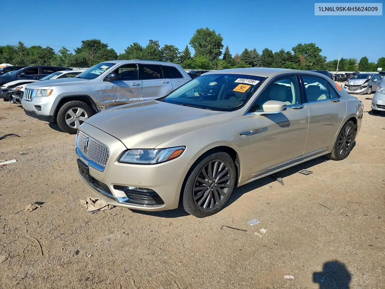 2017 Lincoln Continental Select VIN: 1LN6L9SK4H5624009 Lot: 59837096