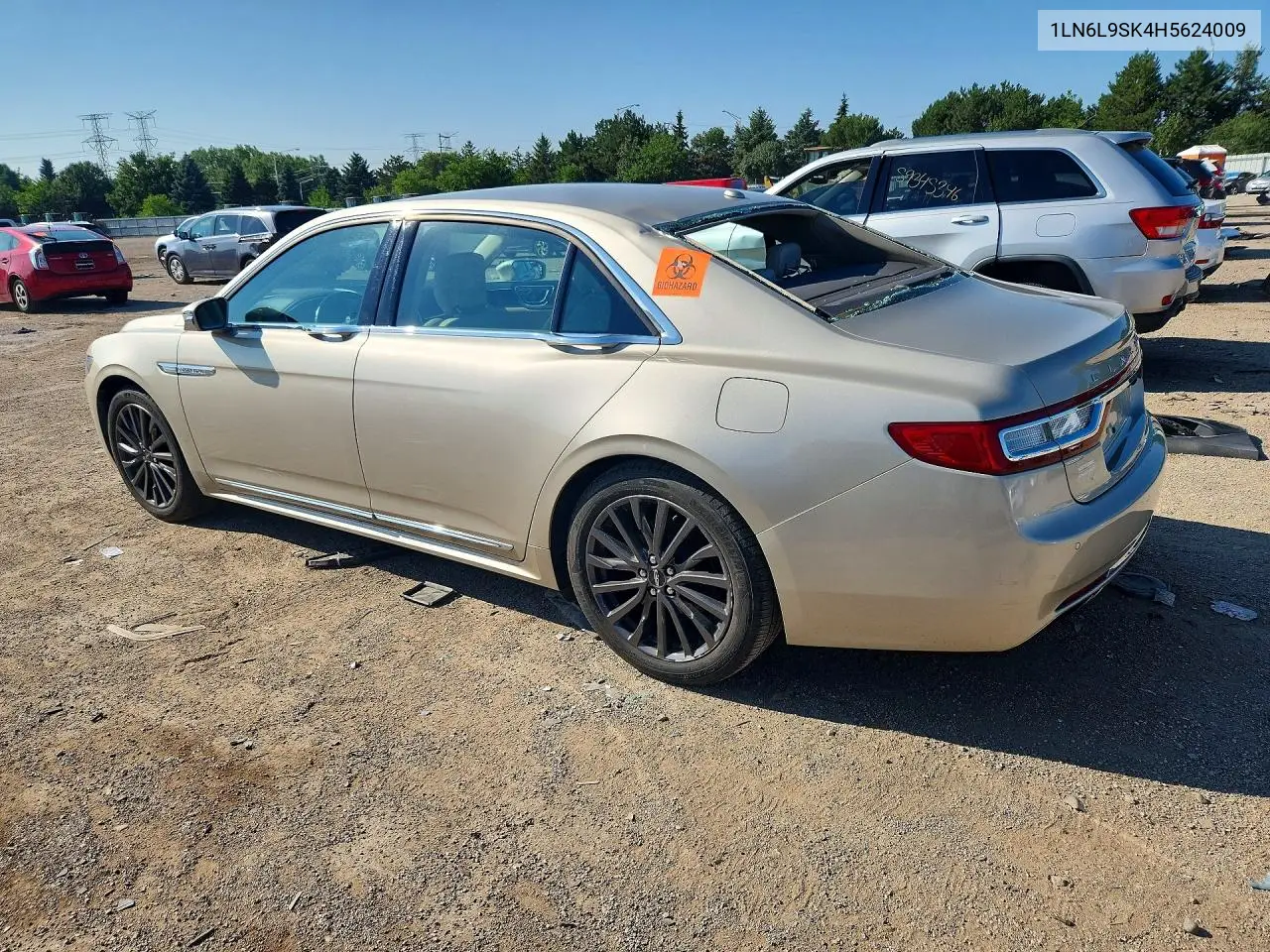 2017 Lincoln Continental Select VIN: 1LN6L9SK4H5624009 Lot: 59837096