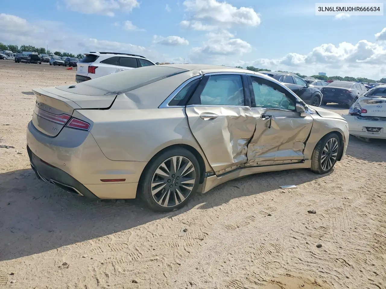 2017 Lincoln Mkz Hybrid Reserve VIN: 3LN6L5MU0HR666634 Lot: 60015806