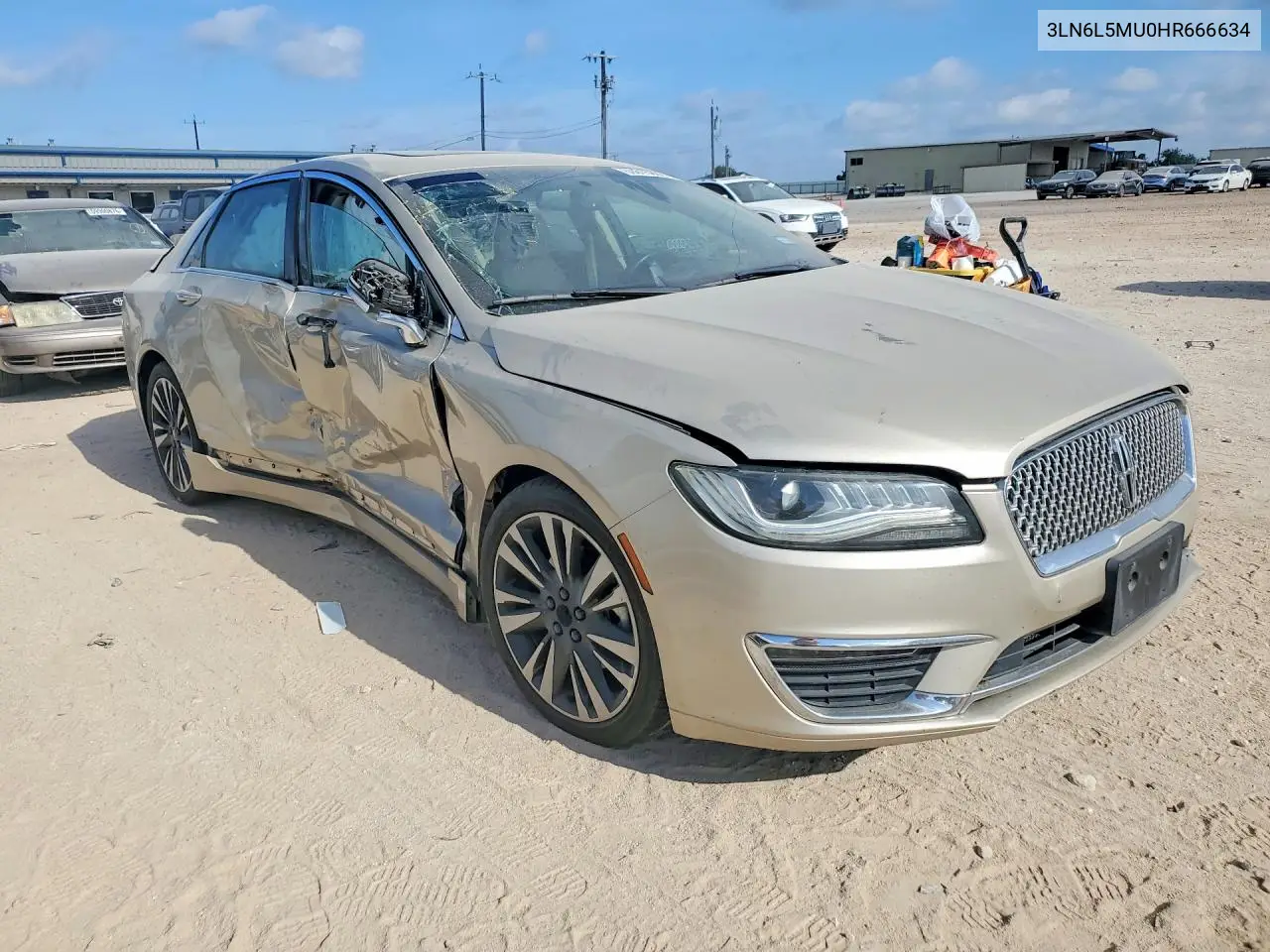 2017 Lincoln Mkz Hybrid Reserve VIN: 3LN6L5MU0HR666634 Lot: 60015806