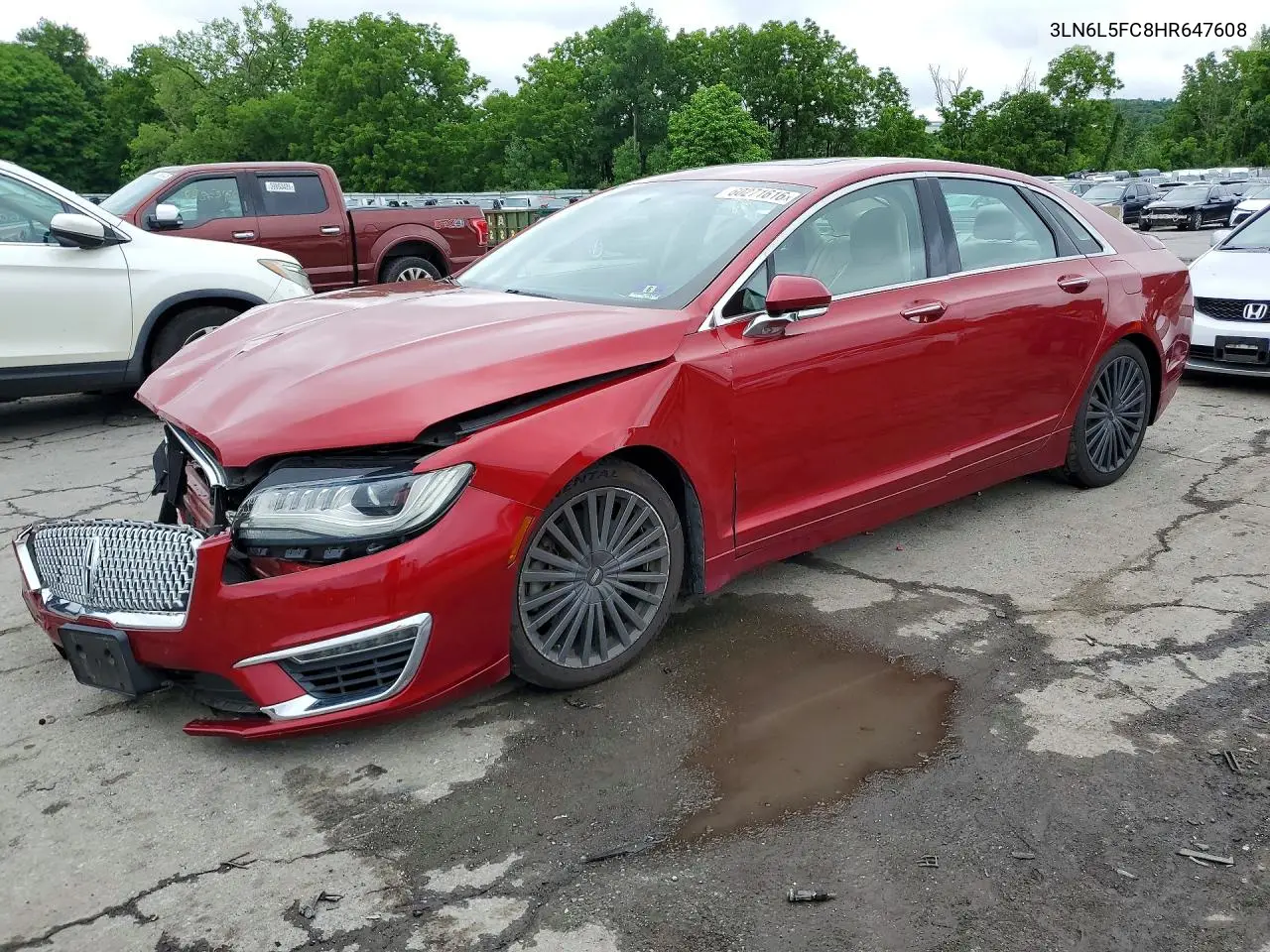 2017 Lincoln Mkz Reserve VIN: 3LN6L5FC8HR647608 Lot: 60271616