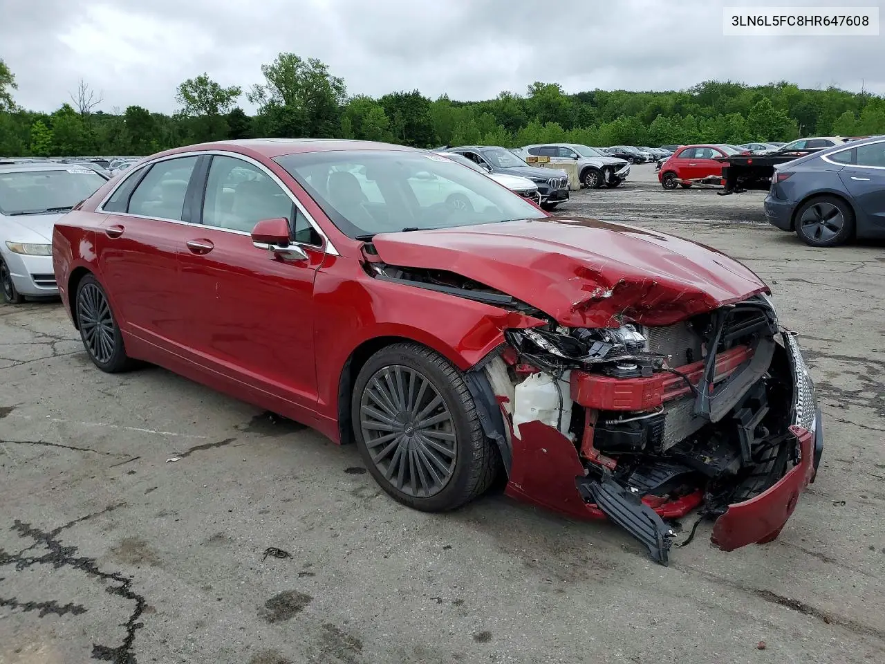 2017 Lincoln Mkz Reserve VIN: 3LN6L5FC8HR647608 Lot: 60271616