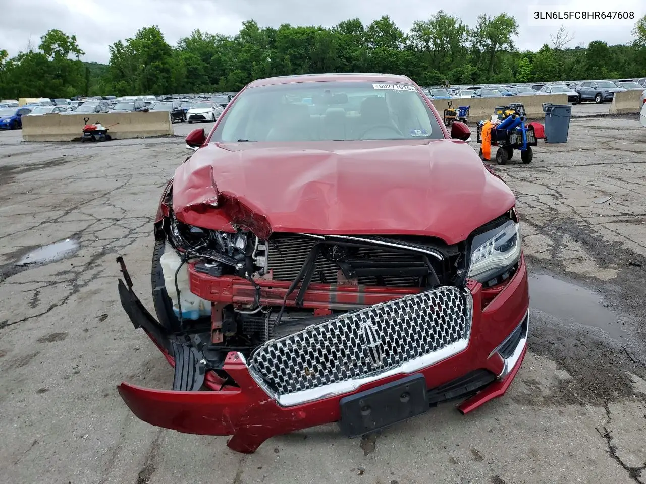 2017 Lincoln Mkz Reserve VIN: 3LN6L5FC8HR647608 Lot: 60271616