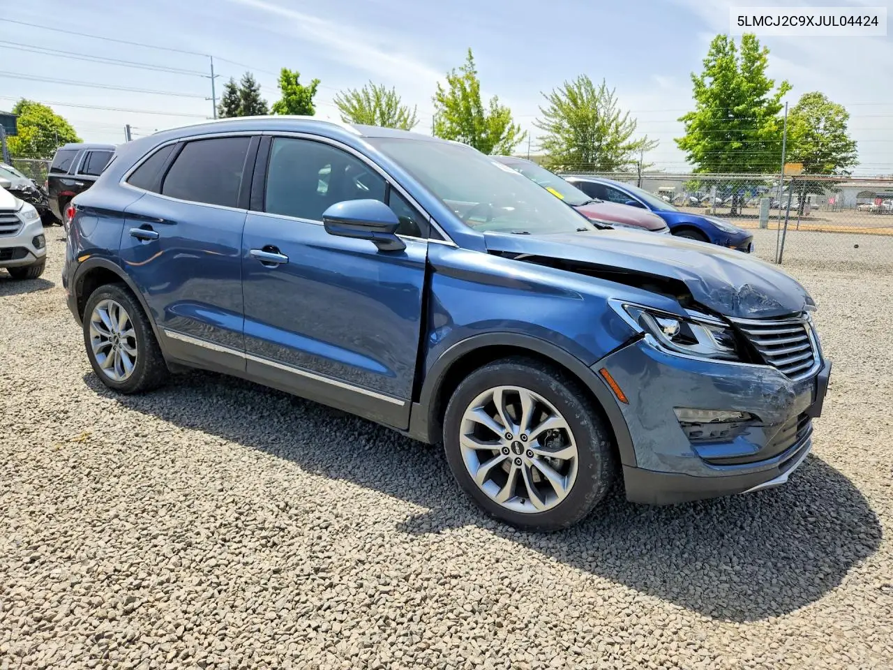 2018 Lincoln Mkc Select VIN: 5LMCJ2C9XJUL04424 Lot: 55600876