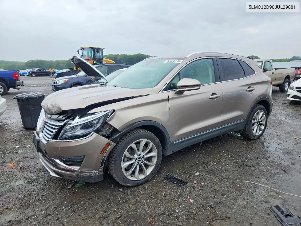 2018 Lincoln Mkc Select VIN: 5LMCJ2D90JUL29881 Lot: 59326746