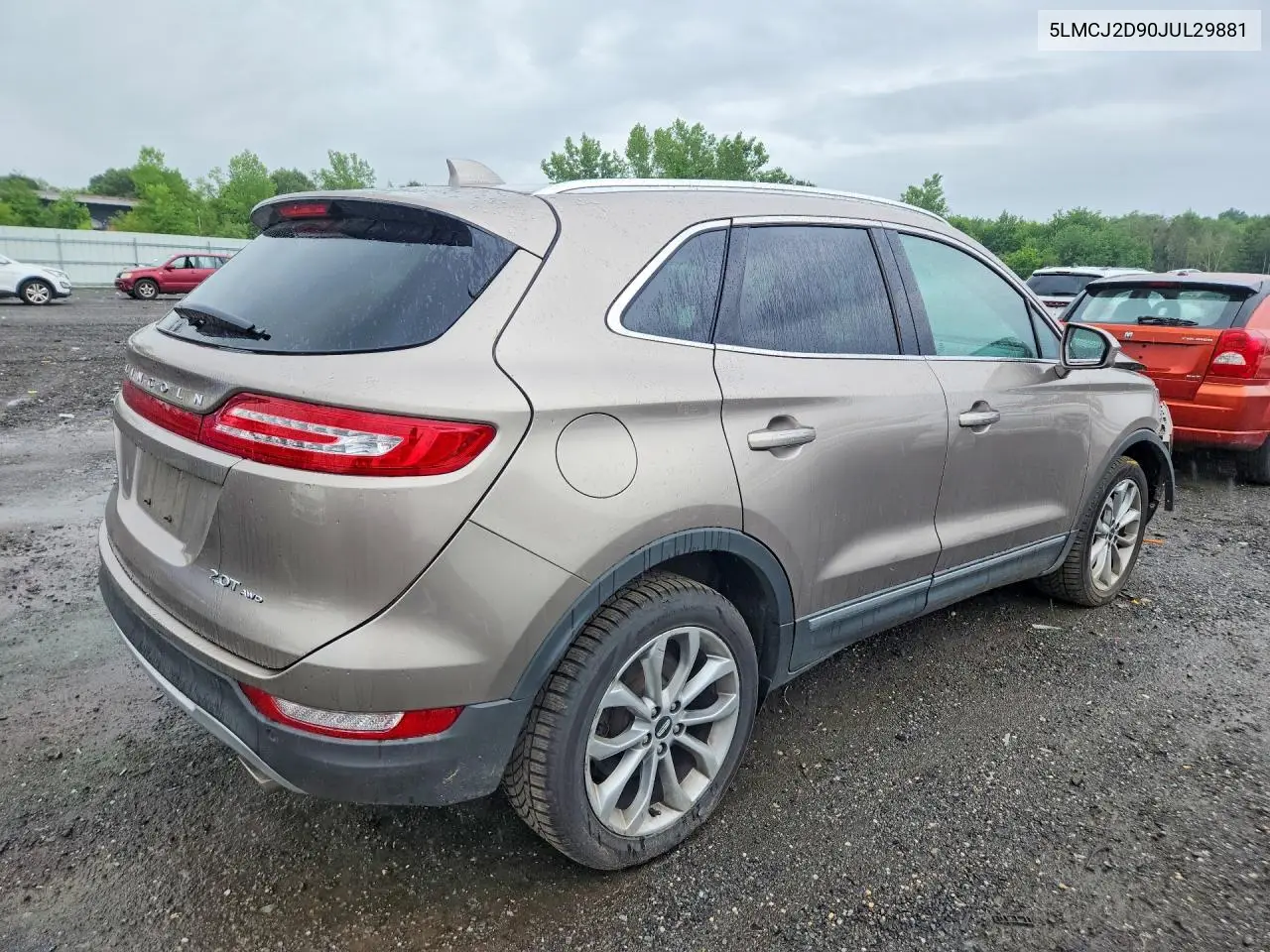 2018 Lincoln Mkc Select VIN: 5LMCJ2D90JUL29881 Lot: 59326746