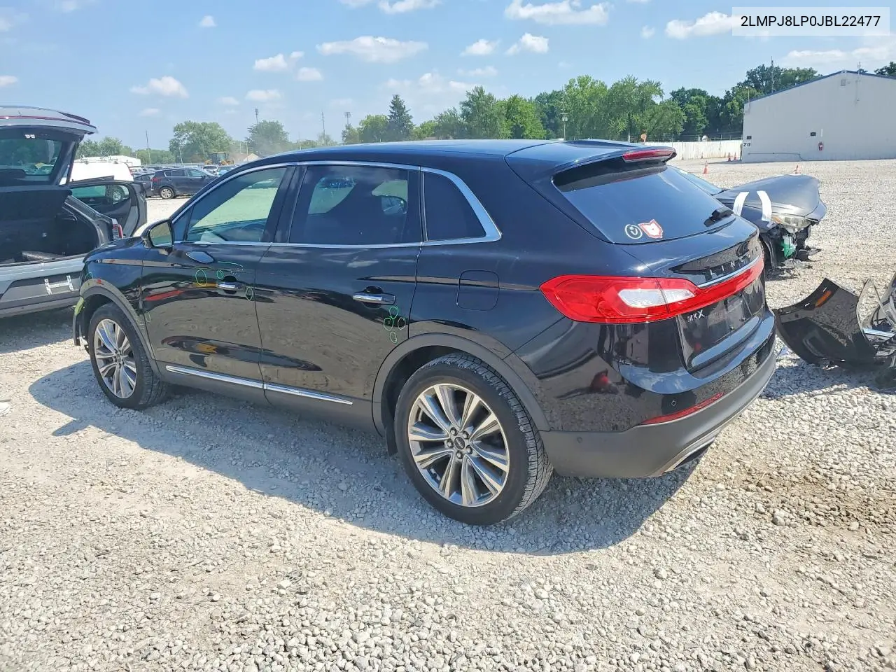 2018 Lincoln Mkx Reserve VIN: 2LMPJ8LP0JBL22477 Lot: 59656026