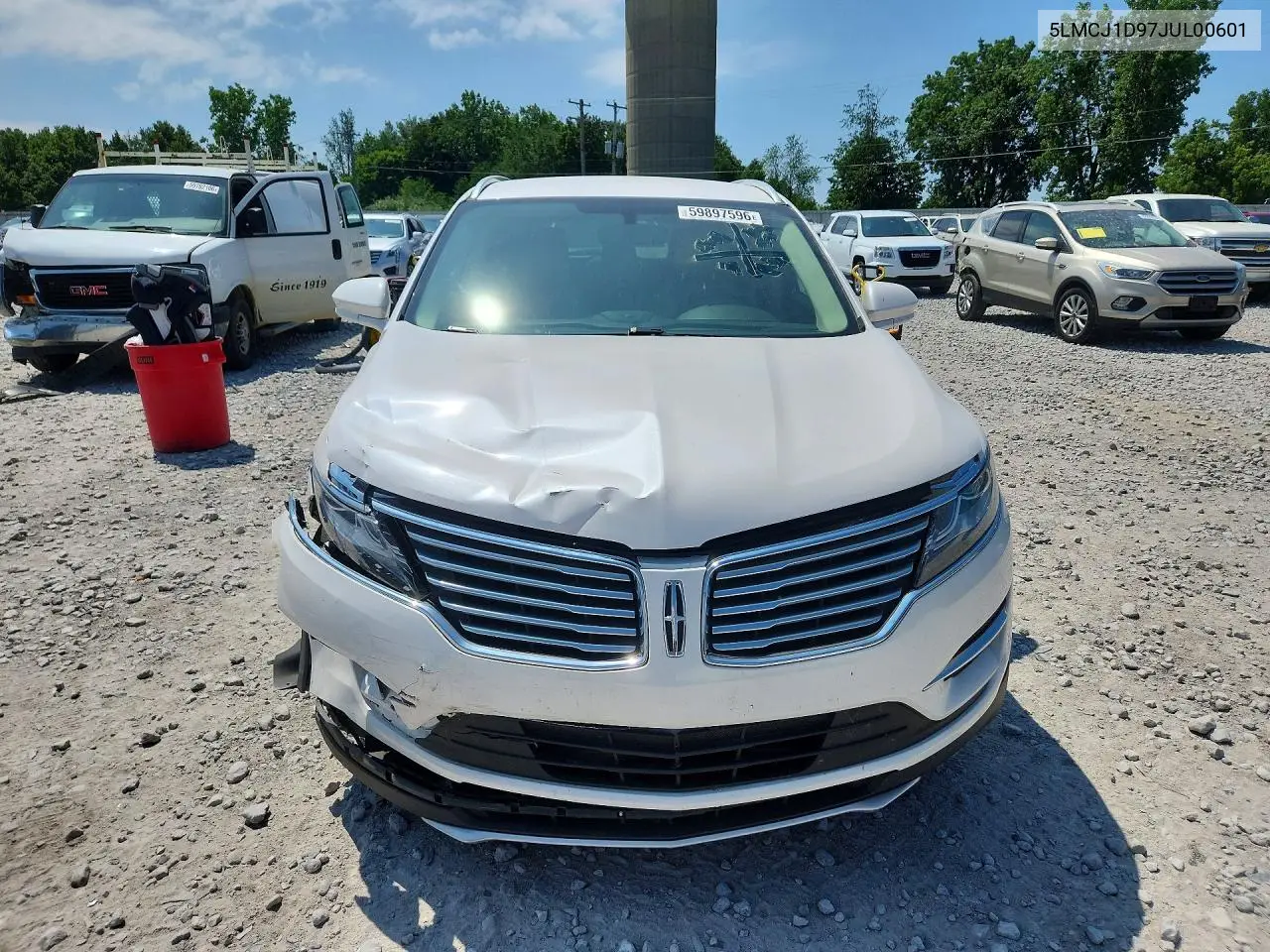 2018 Lincoln Mkc Premiere VIN: 5LMCJ1D97JUL00601 Lot: 59897596