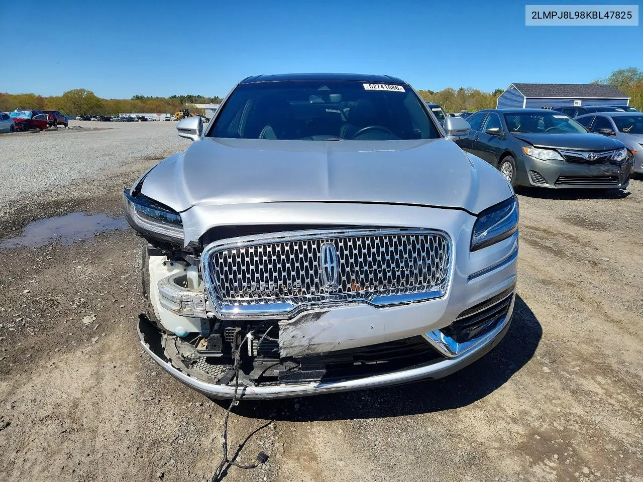 2019 Lincoln Nautilus Reserve VIN: 2LMPJ8L98KBL47825 Lot: 52741886