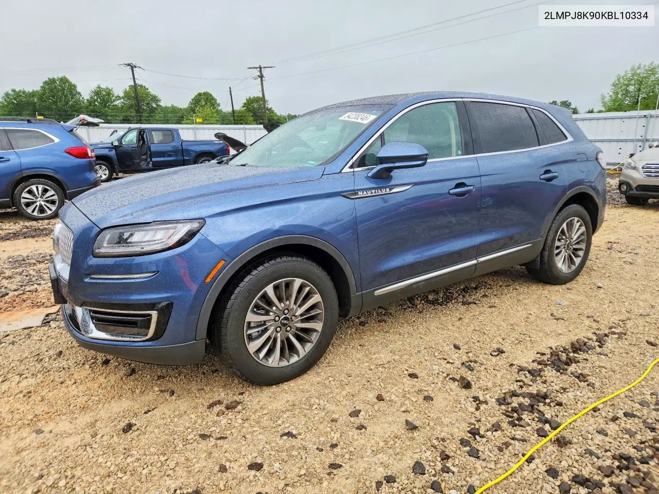 2019 Lincoln Nautilus Select VIN: 2LMPJ8K90KBL10334 Lot: 54238246