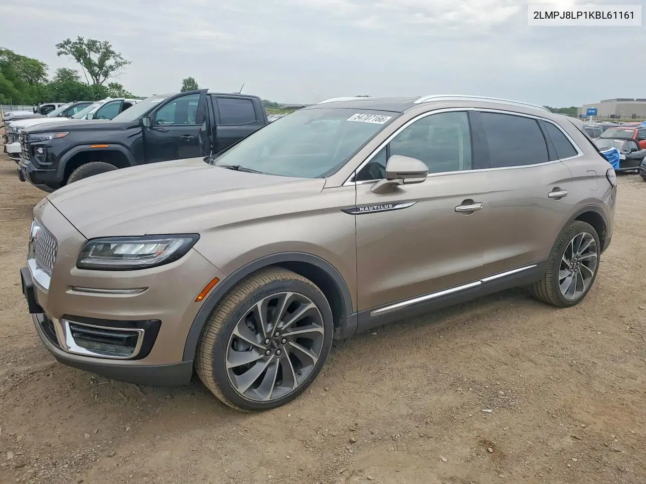 2019 Lincoln Nautilus Reserve VIN: 2LMPJ8LP1KBL61161 Lot: 54707166