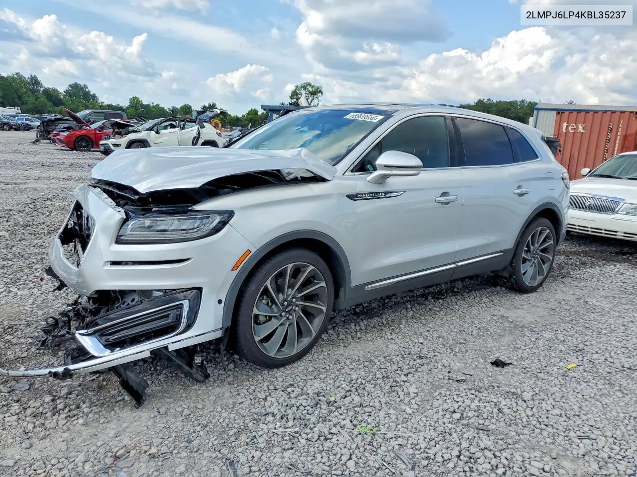 2019 Lincoln Nautilus Reserve VIN: 2LMPJ6LP4KBL35237 Lot: 55909656