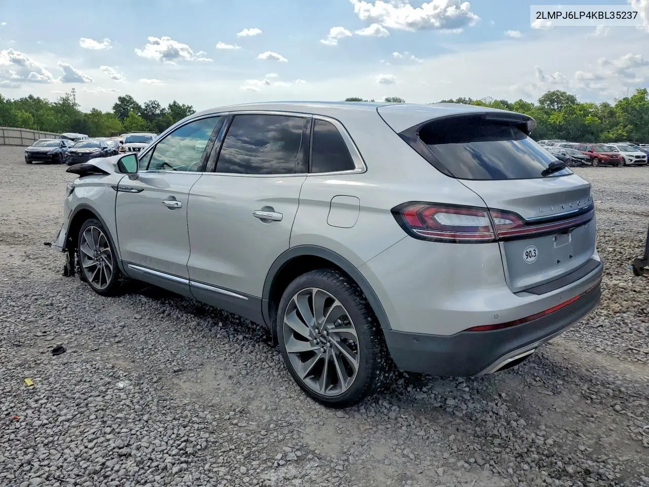 2019 Lincoln Nautilus Reserve VIN: 2LMPJ6LP4KBL35237 Lot: 55909656