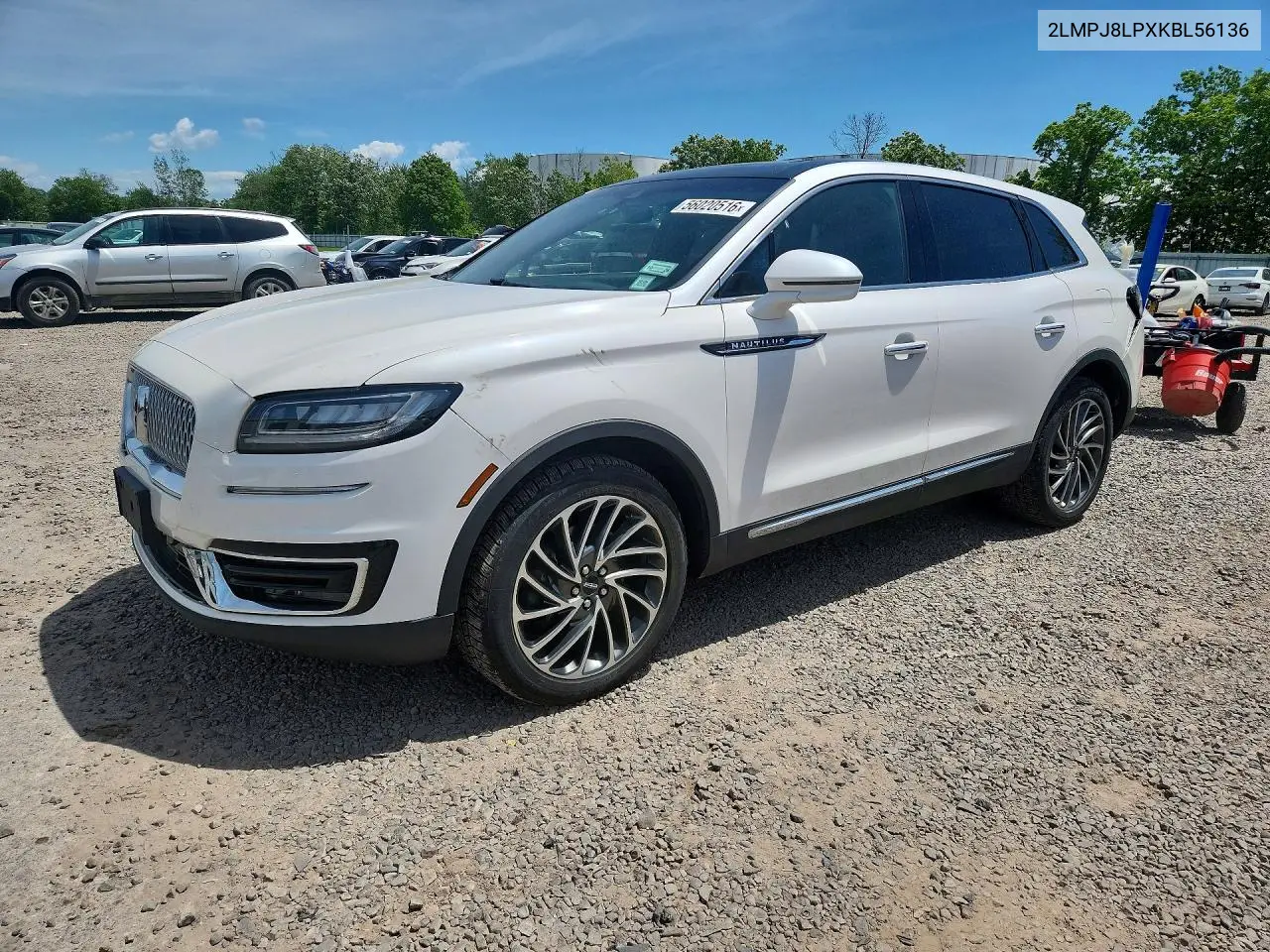 2019 Lincoln Nautilus Reserve VIN: 2LMPJ8LPXKBL56136 Lot: 56020516