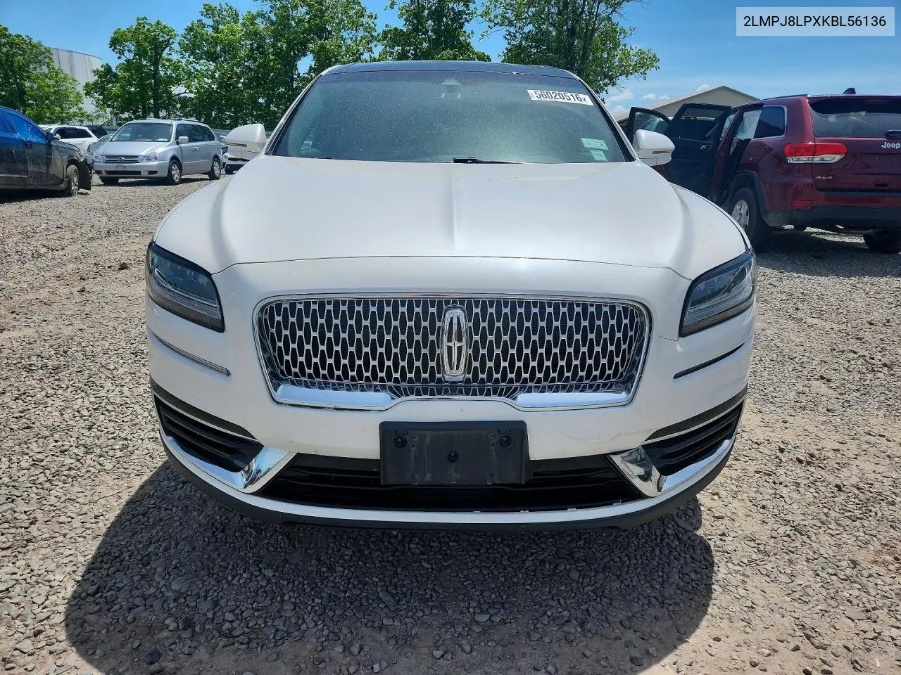 2019 Lincoln Nautilus Reserve VIN: 2LMPJ8LPXKBL56136 Lot: 56020516